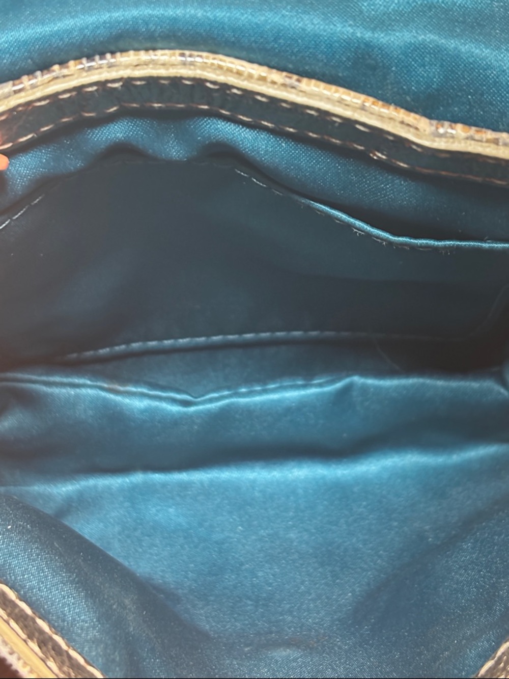 Coach Snakeskin Embossed Leather Chain Crossbody Clutch - Picture 10 of 12